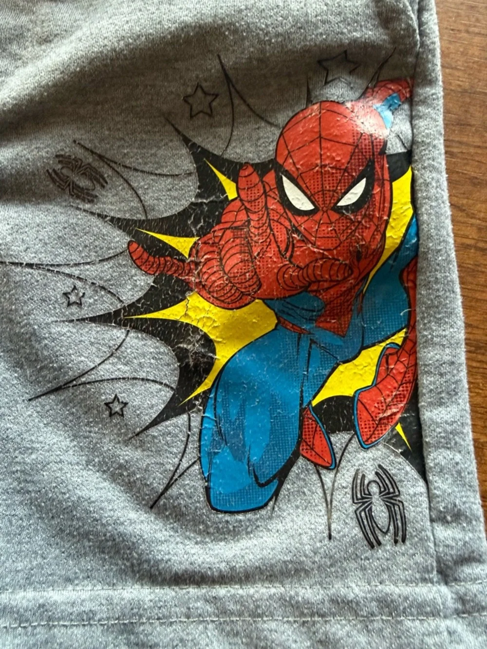 Marvel Spider-Man Toddler Shorts 3T 2 Pack Gray Peach Superhero Bundle